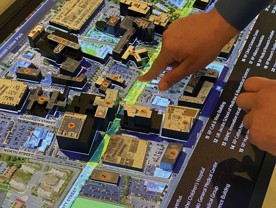 Interactive map at BNMC